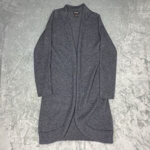 Philosophy‎ by Dane Lewis Cardigan Womens Size M Grey 100% Cashmere Open Duster